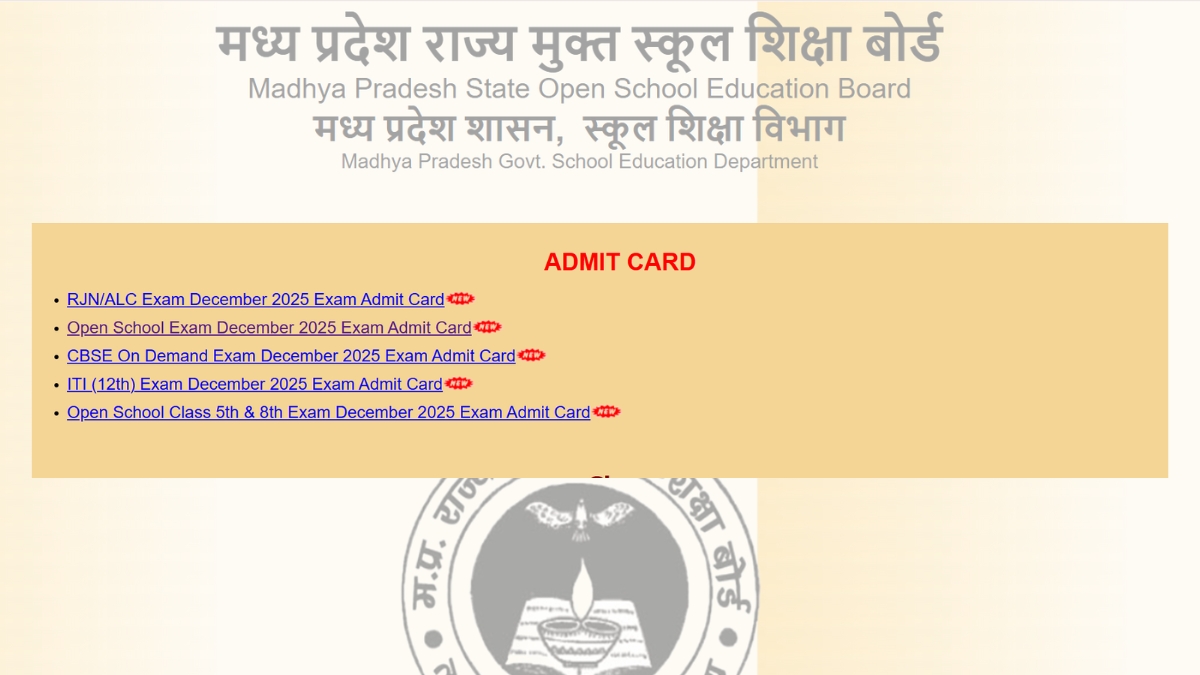 MPSOS Admit Card 2025 OUT